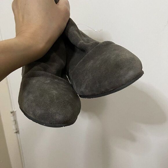 NEW Anthropologie NAYA Fillie Gray suede leather ankle boot size US 9 - Picture 7 of 10